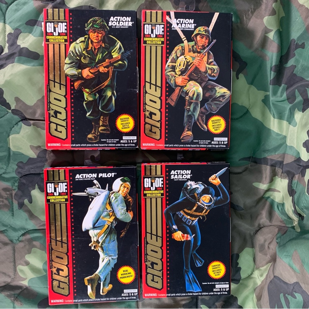 Complete set of Vintage 3 3/4” GI Joe’s 30th Anniversary Commemorative Coll.